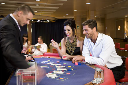 casino area of the cruise ship louis Cristal