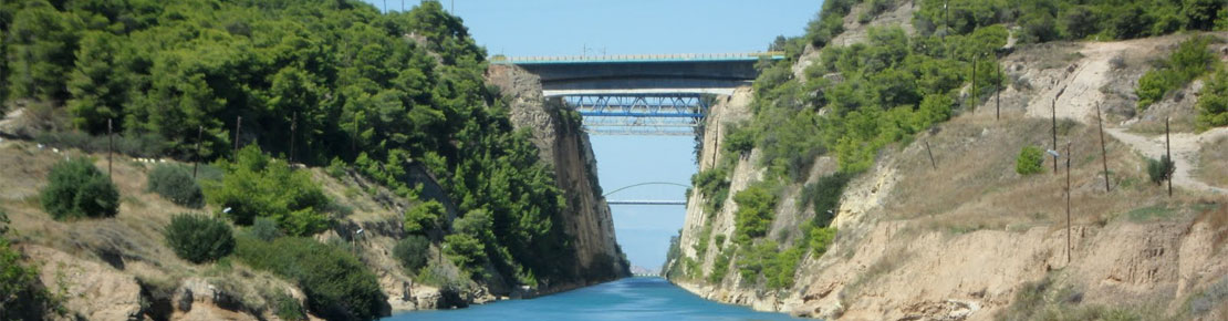the Corinth Canal 