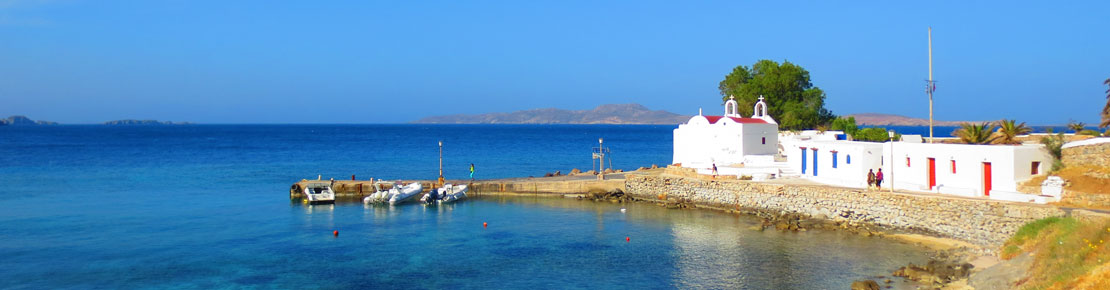 Church in a small cove. (Mykonos)