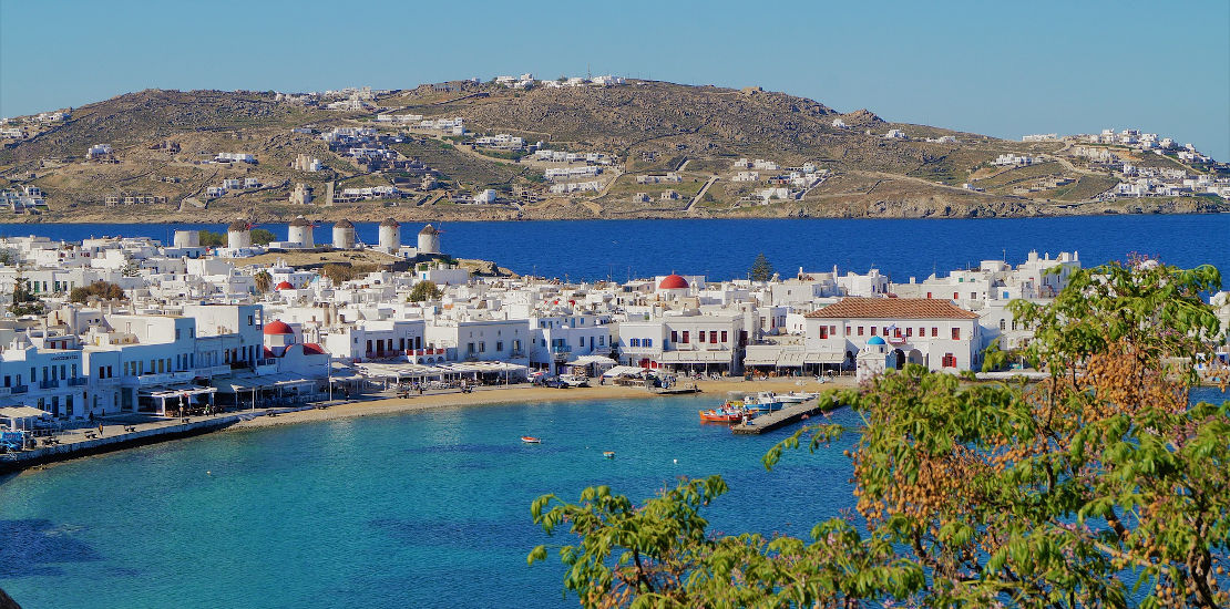 image of Mykonos port