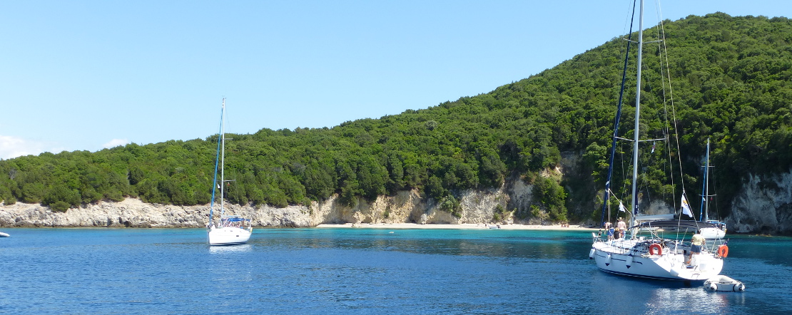 yacht at anchor