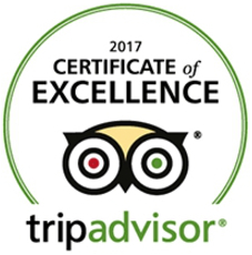 cerificate of excellence for our tours 2017